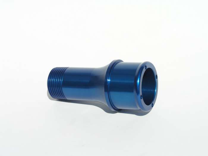 Meziere 1.75in Hose Ext. W/P Fitting - Blue MEZWP2175B