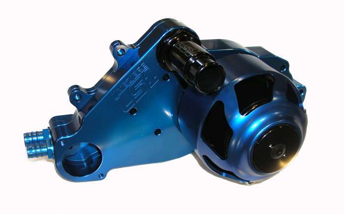 Meziere SBC LS1 Billet Electric W/P - Blue MEZWP319B