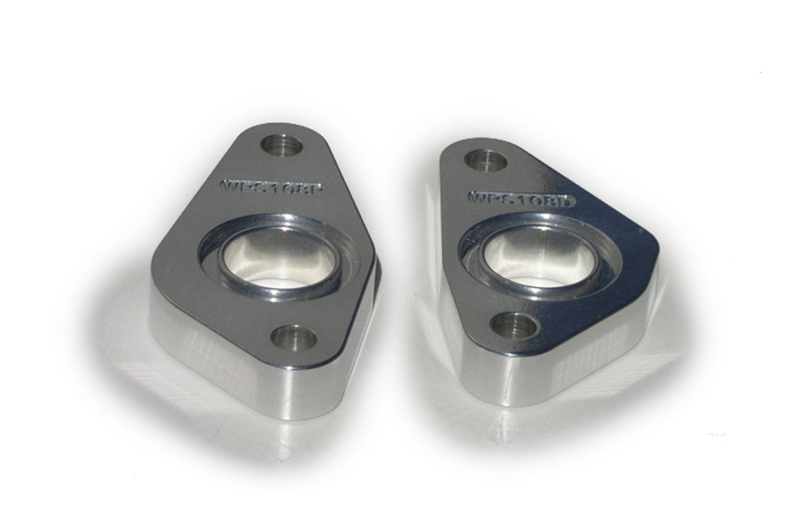 Meziere Water Pump Spacers 2pk BBF .500 Thick Polished MEZWPS108-.500U