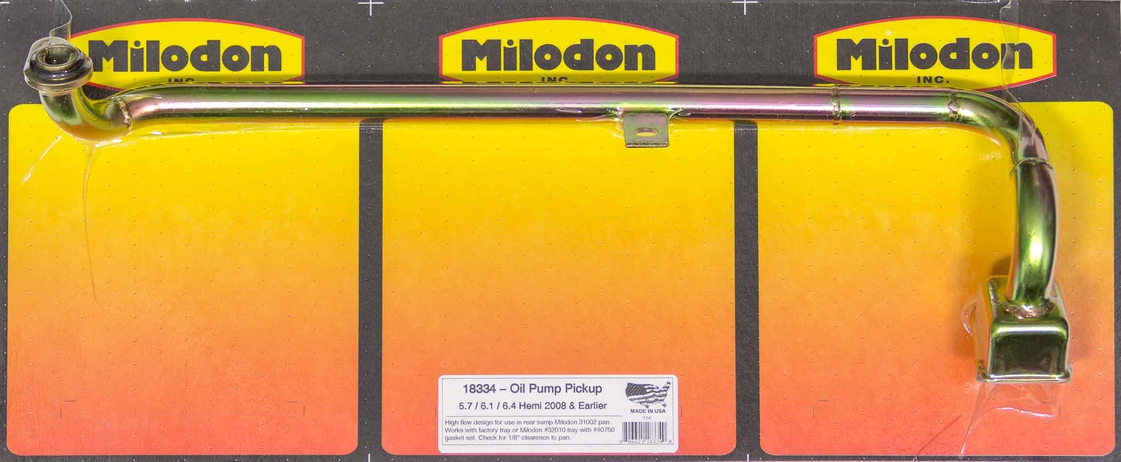 Milodon Oil Pump Pick-Up MIL18334