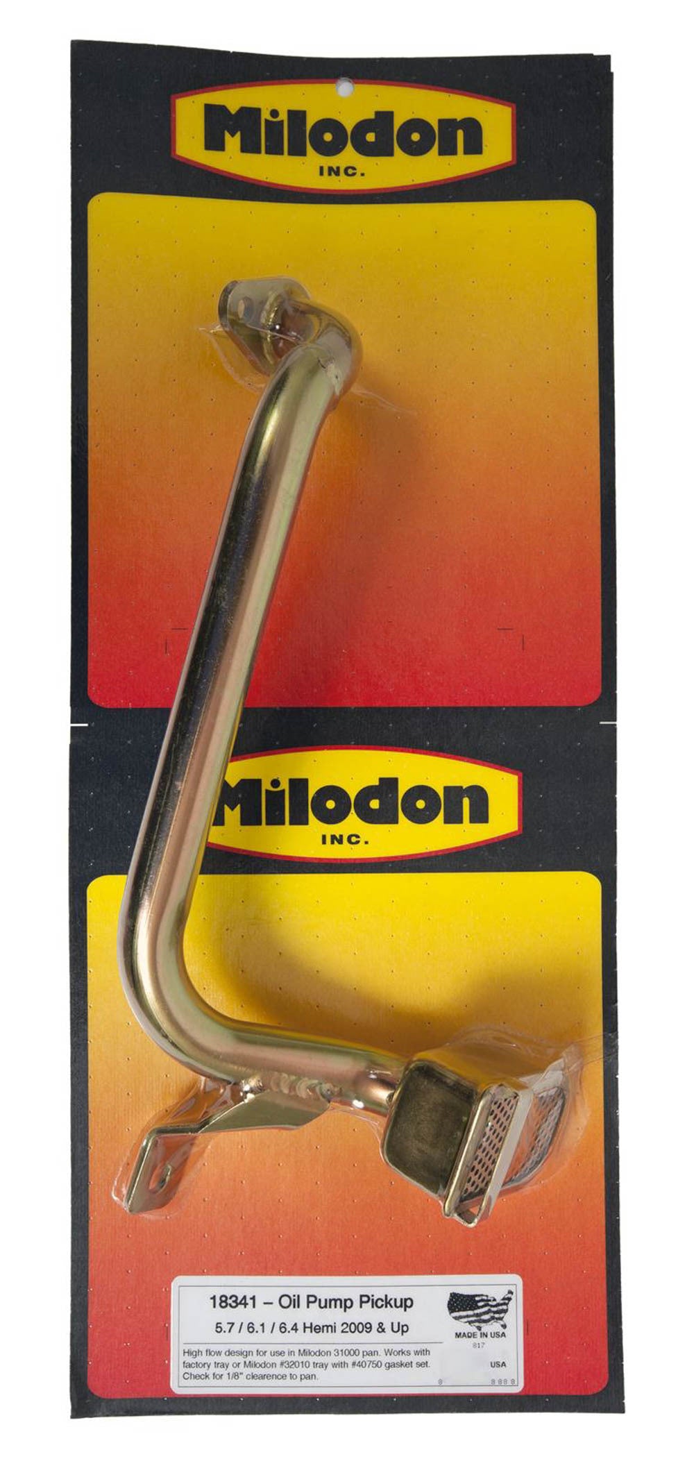 Milodon Oil Pump Pick-Up Mopar Gen III Hemi Mid-Sump MIL18341