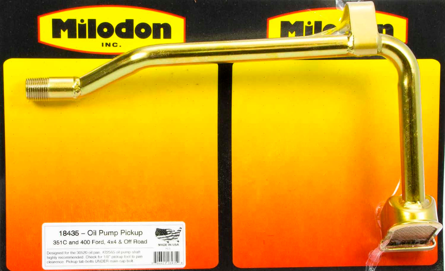 Milodon Oil Pump Pick-Up MIL18435