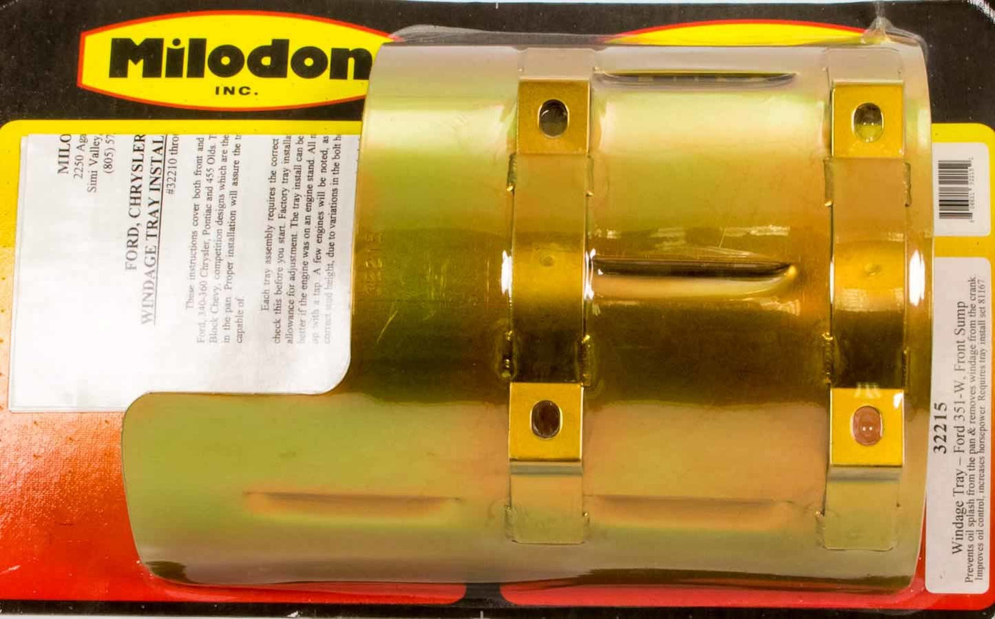 Milodon Ford 351W Windage Tray MIL32215