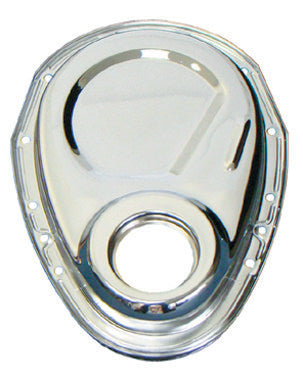 Milodon SBC Timing Cover - Chrome MIL65500