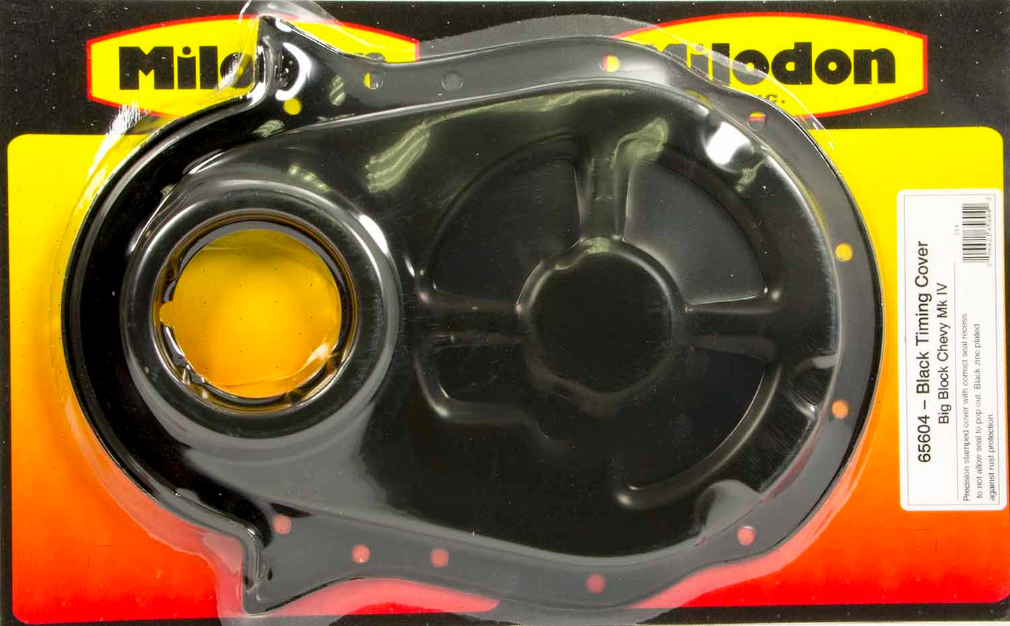 Milodon BBC Timing Cover - Black MIL65604