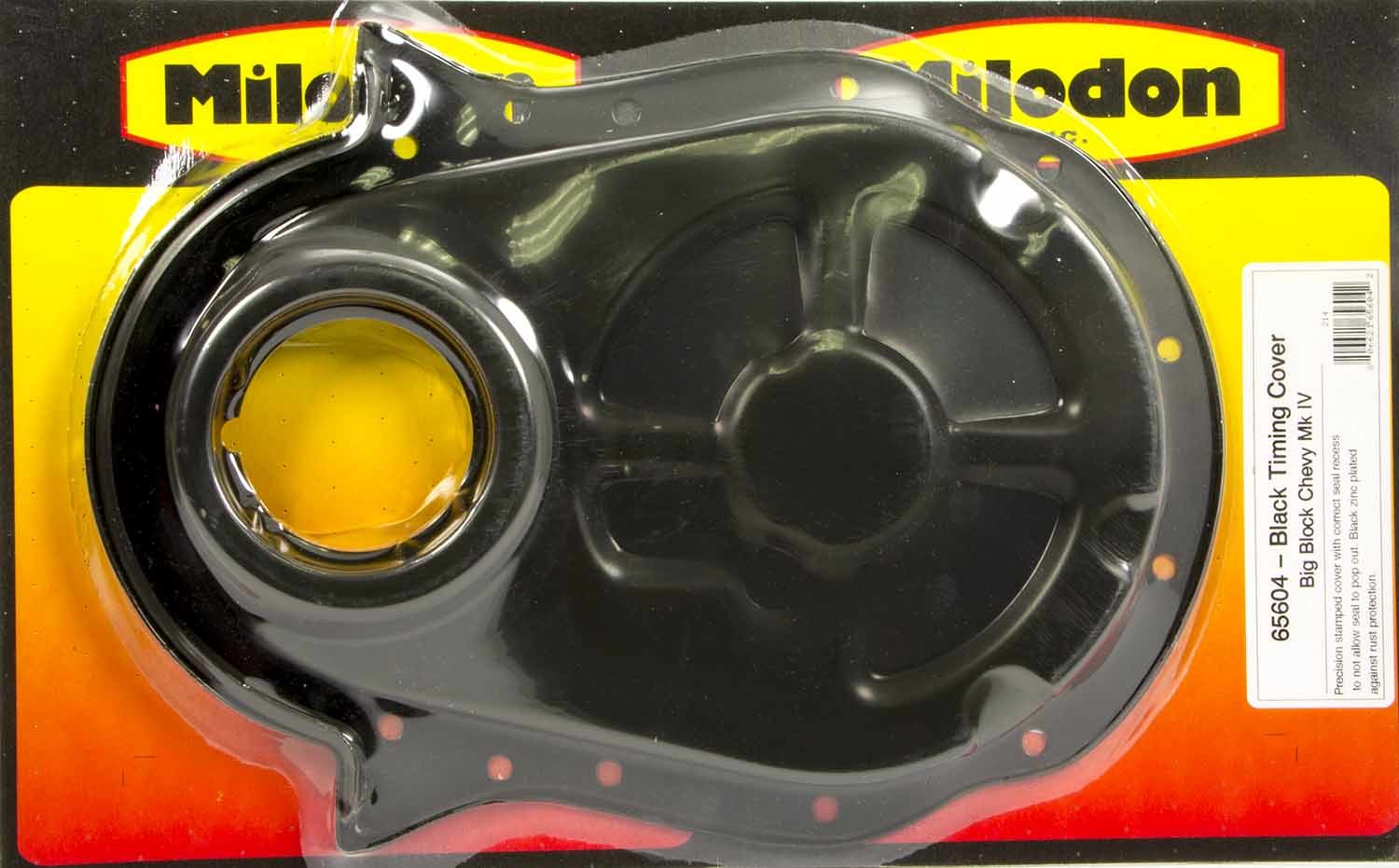 Milodon BBC Timing Cover - Black MIL65604