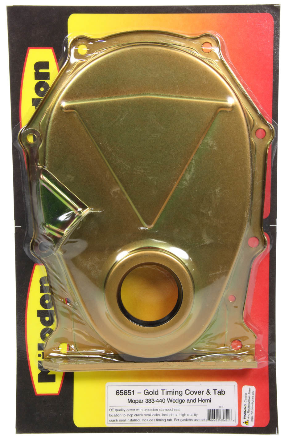 Milodon BBM Timing Cover - Gold MIL65651