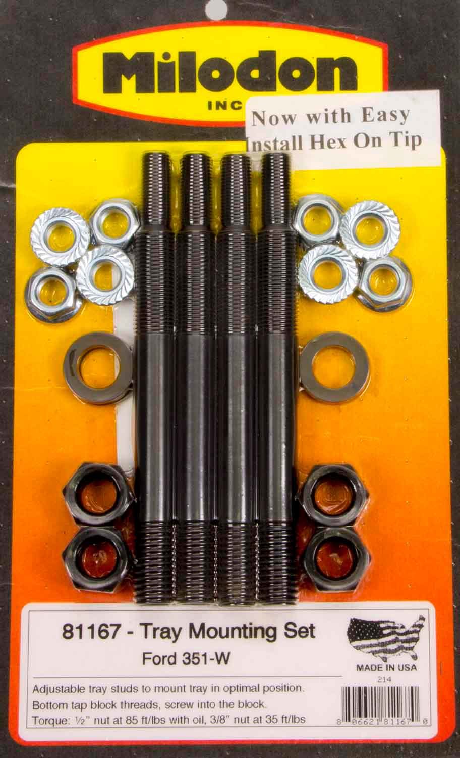 Milodon Ford 351W Windage Tray Installation Kit MIL81167