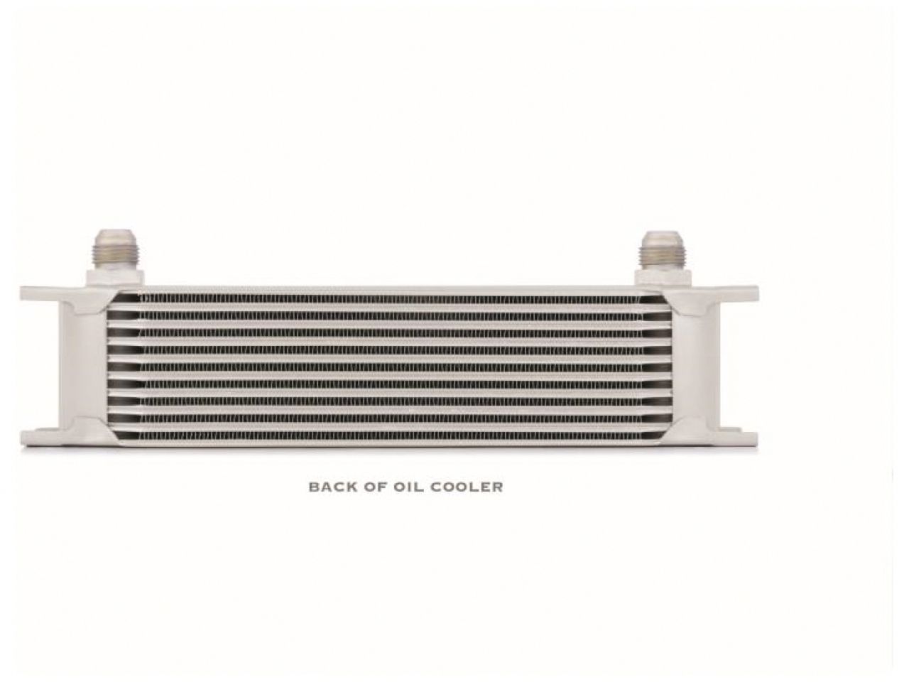 Mishimoto Universal 10 Row Oil Cooler - White