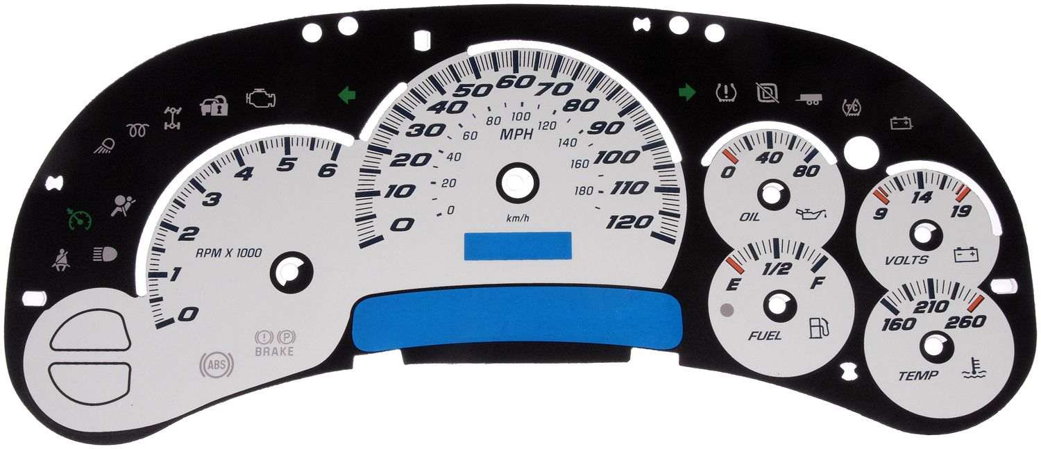 Dorman - HELP Instrument Cluster Upgrade Kit  top view frsport 10-0103B