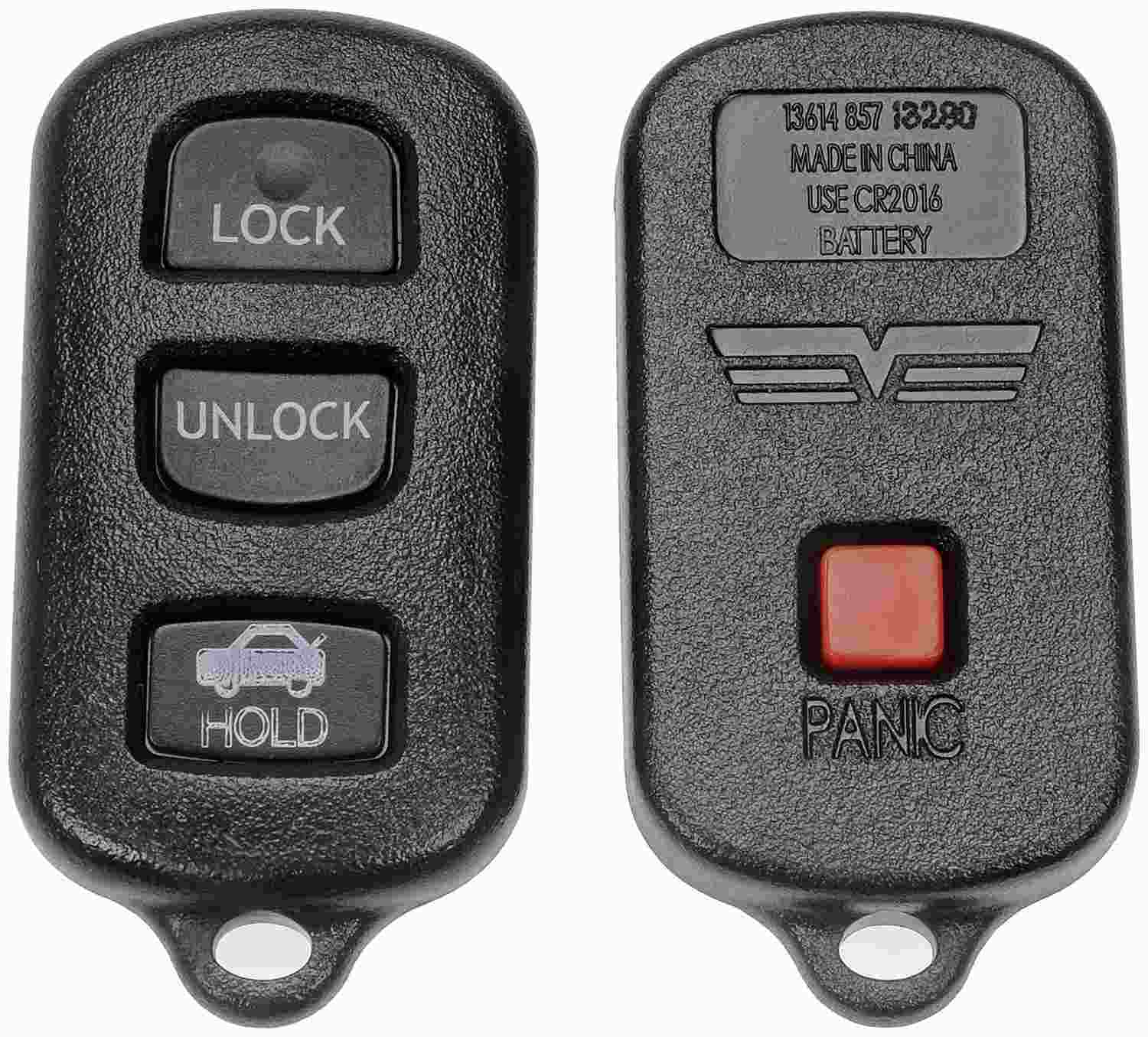 Dorman - HELP Keyless Entry Transmitter Cover  top view frsport 13614