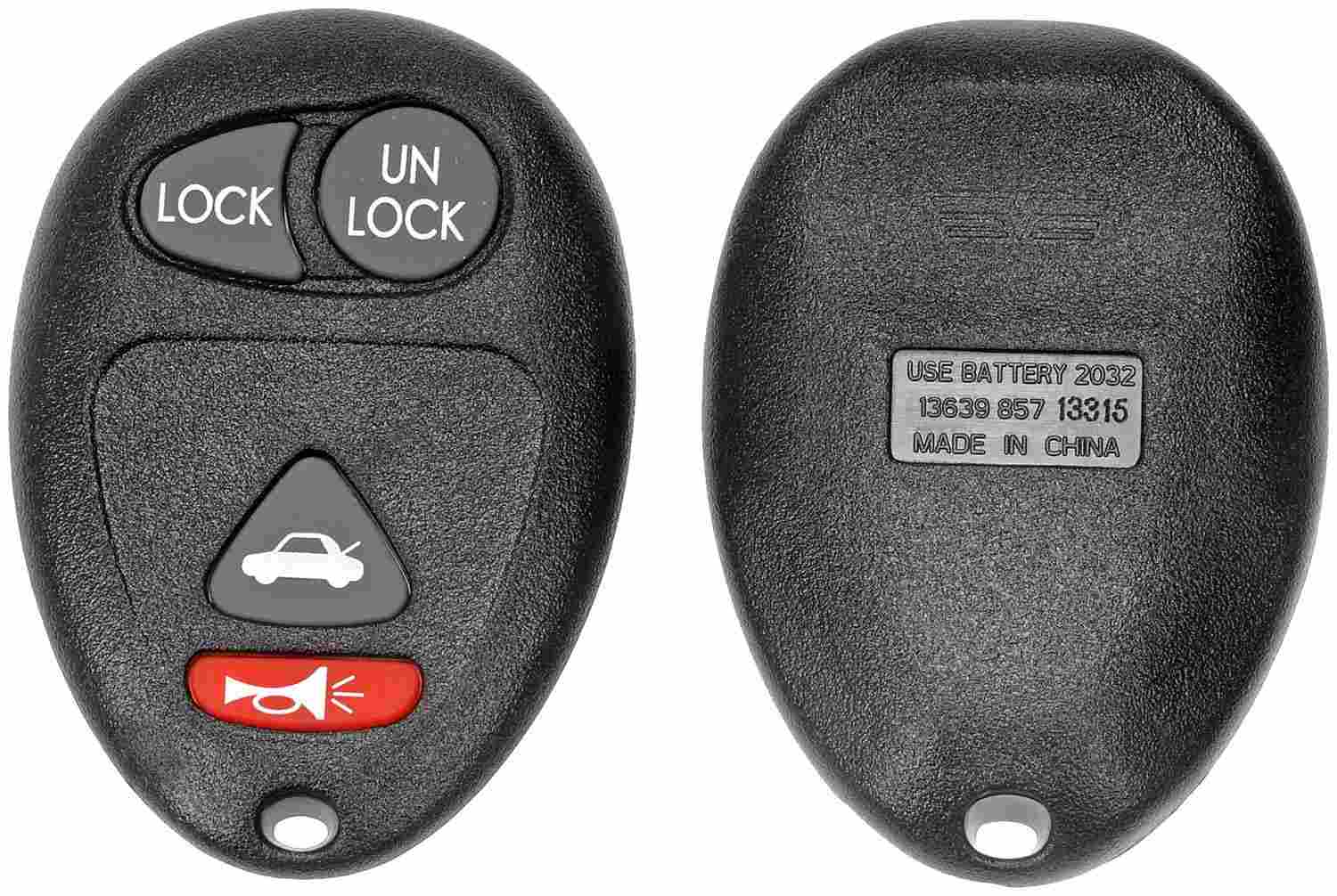 Dorman - HELP Keyless Entry Transmitter Cover  top view frsport 13639