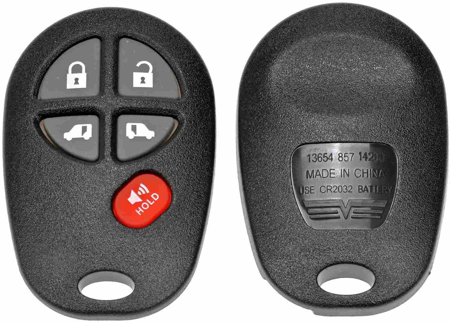 Dorman - HELP Keyless Entry Transmitter Cover  top view frsport 13654