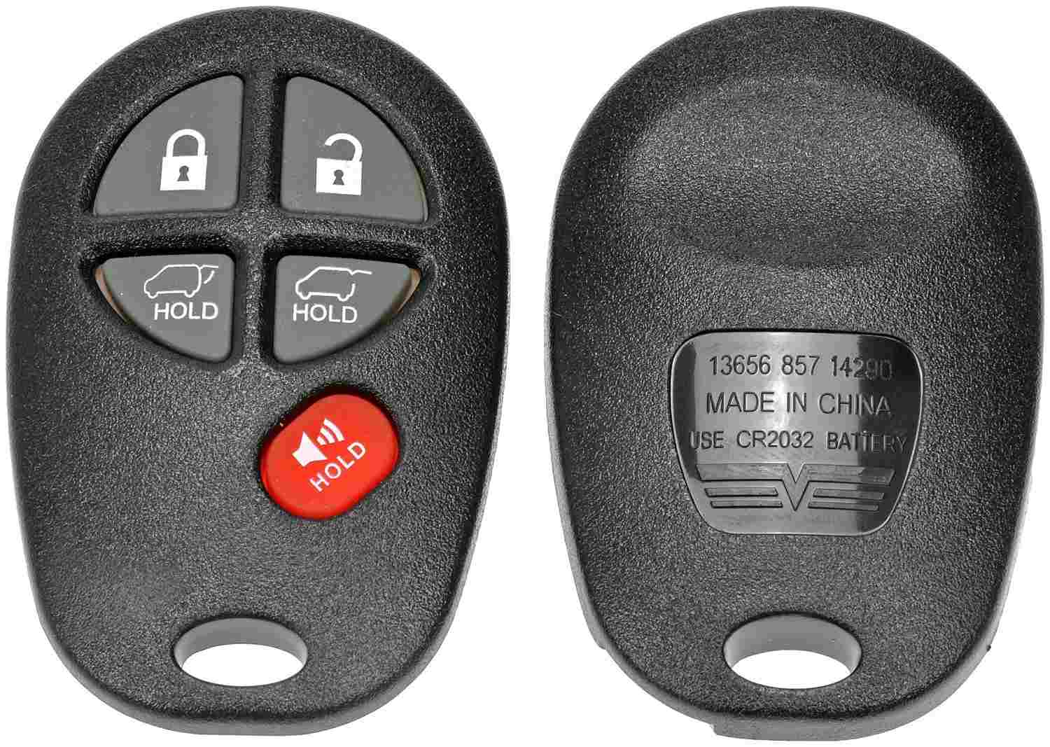 Dorman - HELP Keyless Entry Transmitter Cover  top view frsport 13656