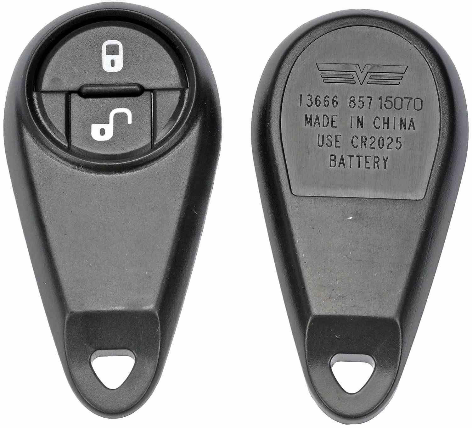 Dorman - HELP Keyless Entry Transmitter Cover  top view frsport 13666