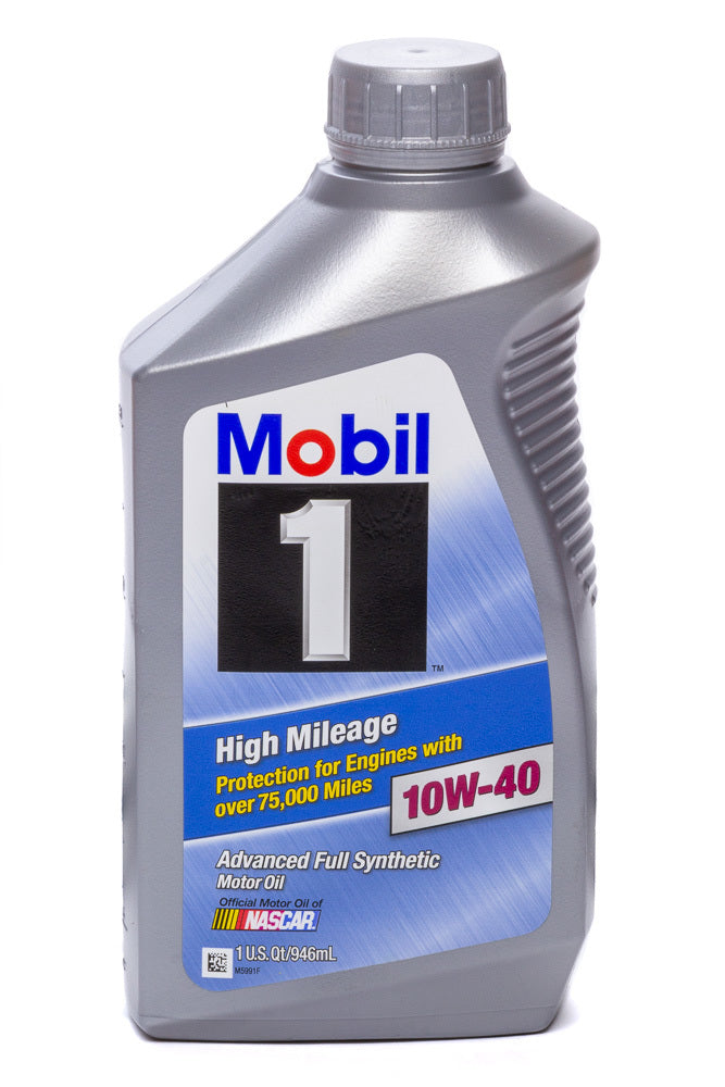 Mobil 1 10w40 High Mileage Oil 1 Qt MOB103536-1