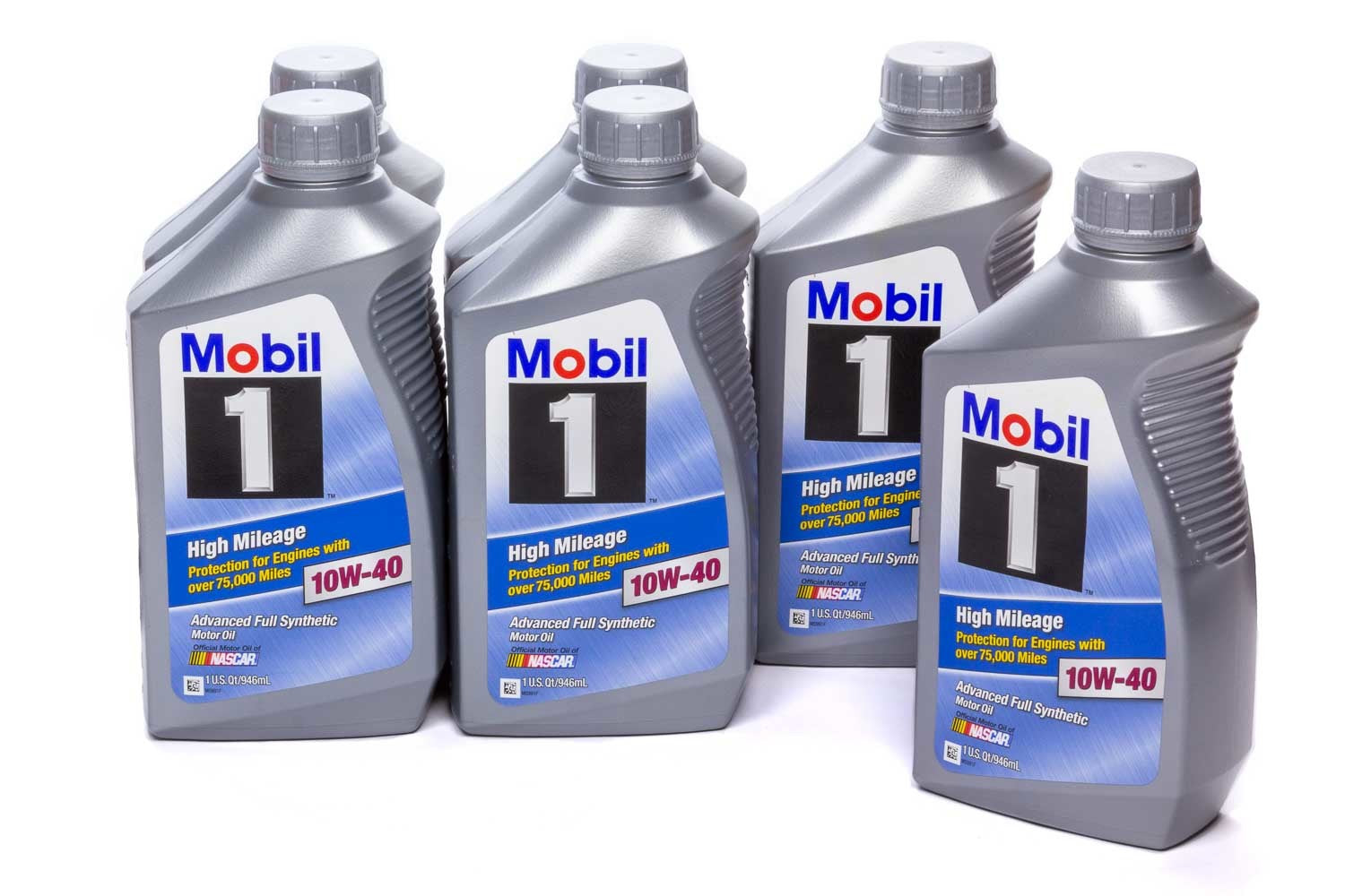 Mobil 1 10w40 High Mileage Oil Case 6x1Qt Bottles MOB103536