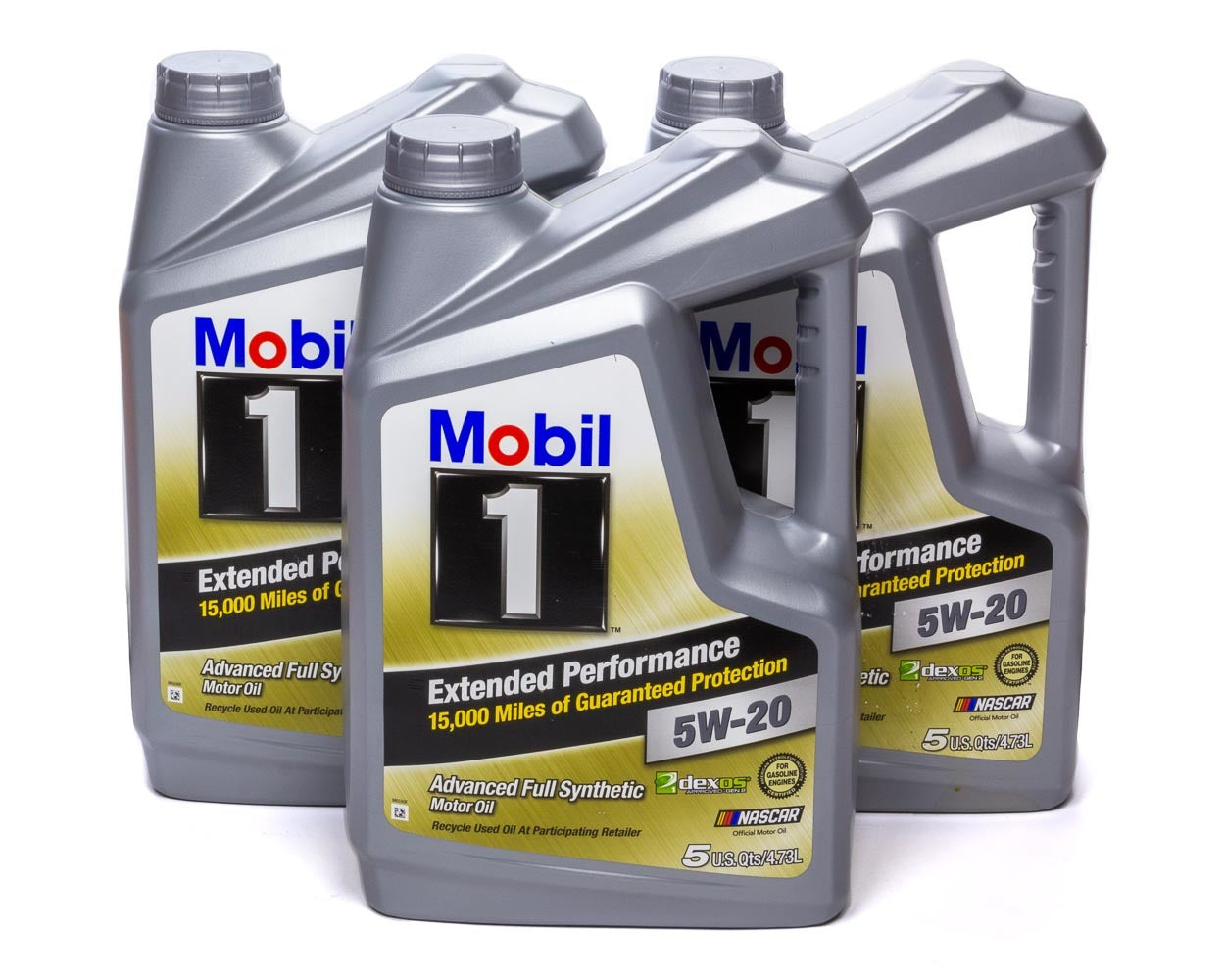 Mobil 1 5w20 EP Oil Case 3x5 Qt Bottles Dexos MOB120765