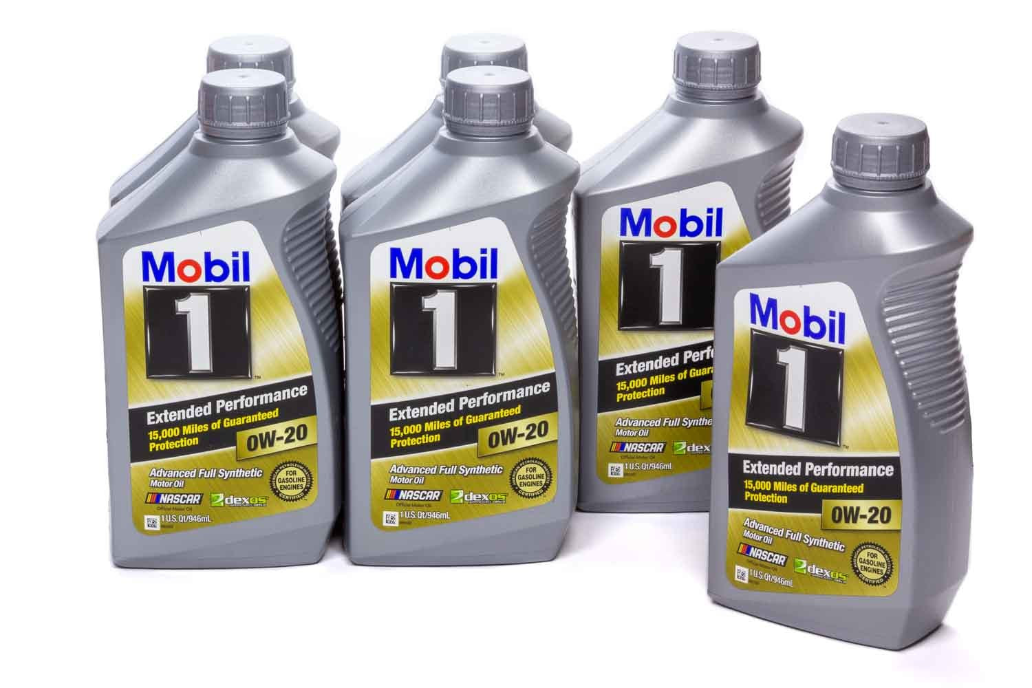 Mobil 1 0w20 EP Oil Case 6x1 Qt Bottle Dexos MOB120926