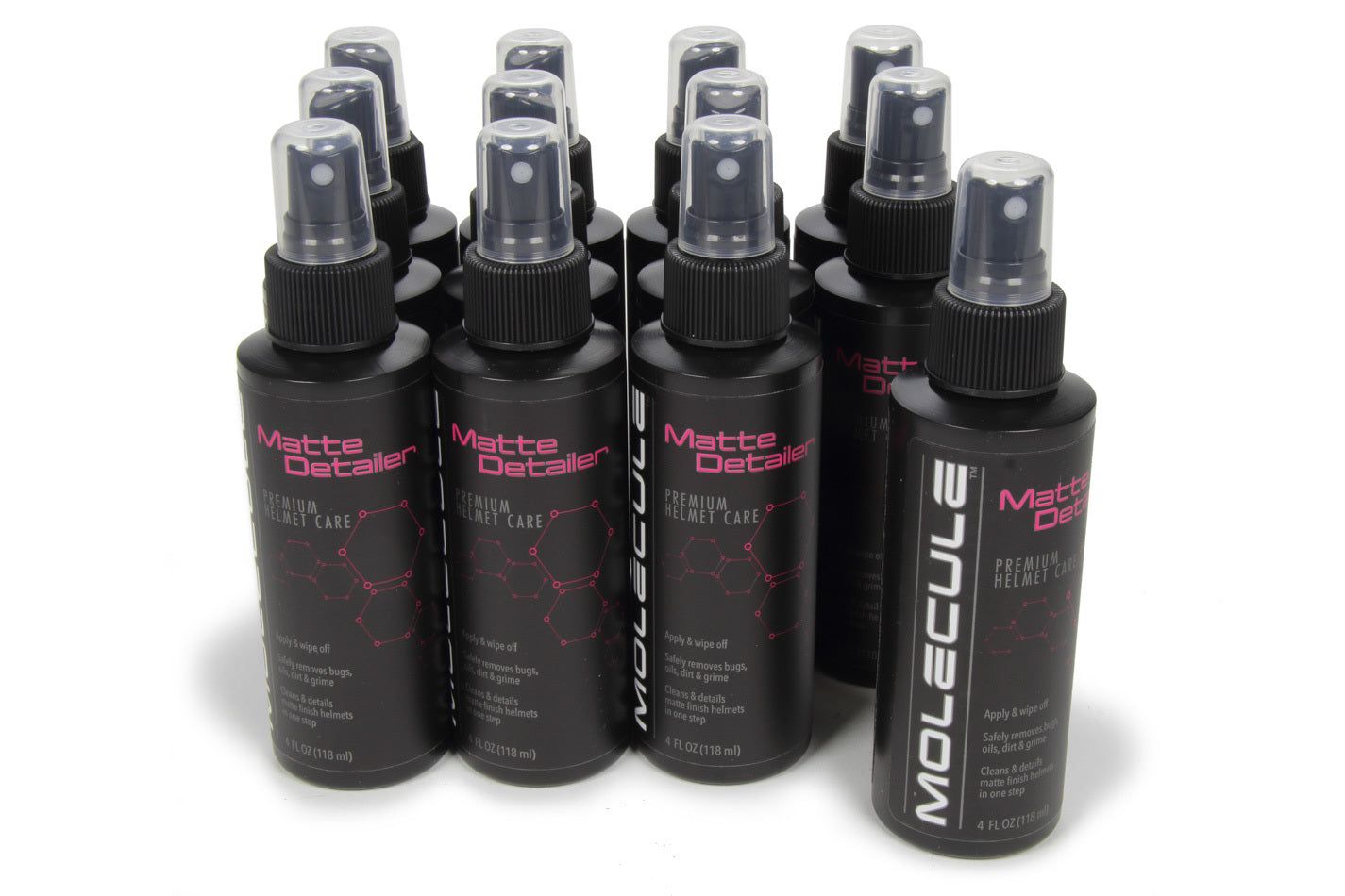 Molecule Matte Helmet Detailer 4oz Bottle Case Of 12 MOLMSHMD-4-12