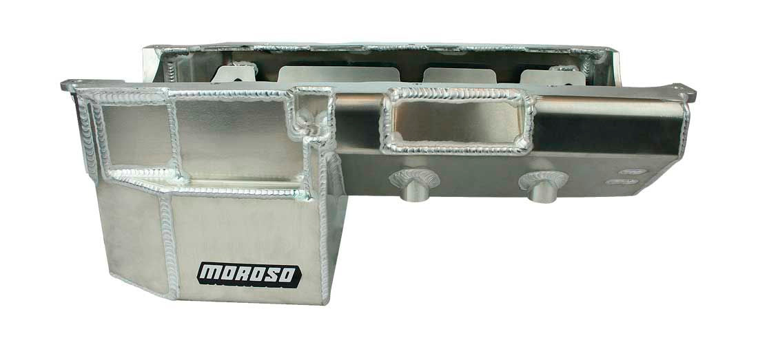 Moroso BBC Gen VI Double Power Kick Outs Motor Mount Notch 8in Deep Oil Pan 20383