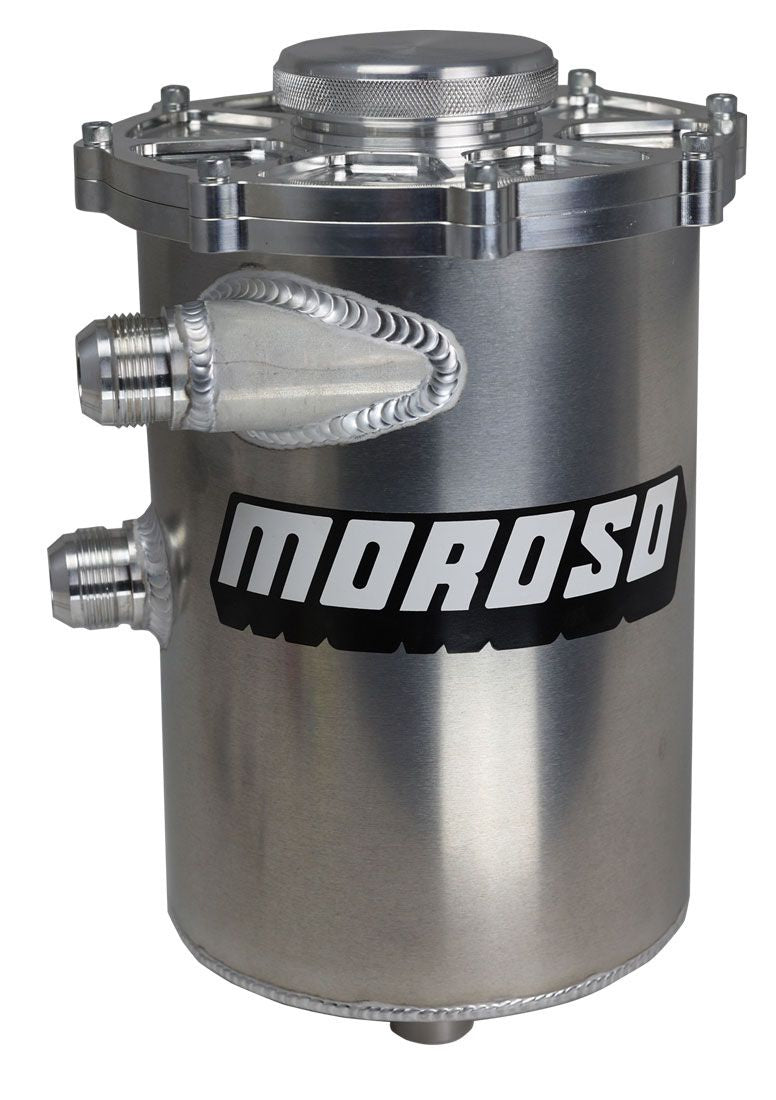 Moroso 13in Tall 7in Dia 5qt Dry Sump Tank 22611