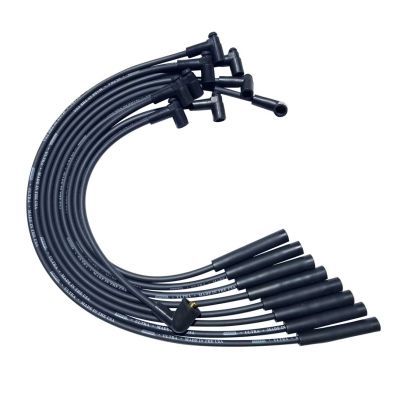 Moroso SB Chrysler Mopar 273/318/340/360 Str Plug HEI Ultra Spark Plug Wire Set - Black 51055