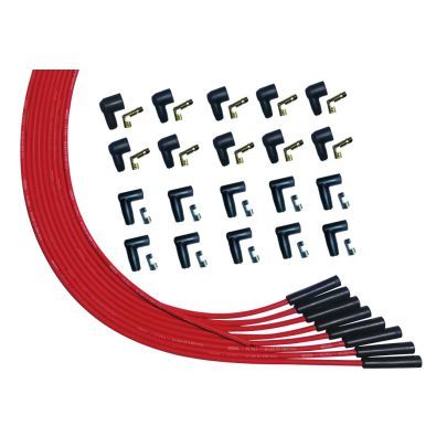 Moroso V8 Universalersal Str Plug HEI & Non-HEI Ultra Spark Plug Wire Set - Red 52000