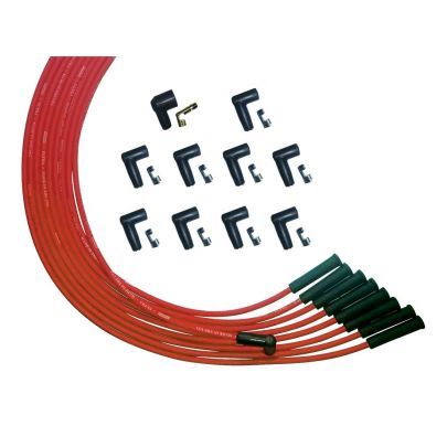 Moroso Universalersal V8 Str Plug HEI Unsleeved Ultra Spark Plug Wire Set - Red 52001