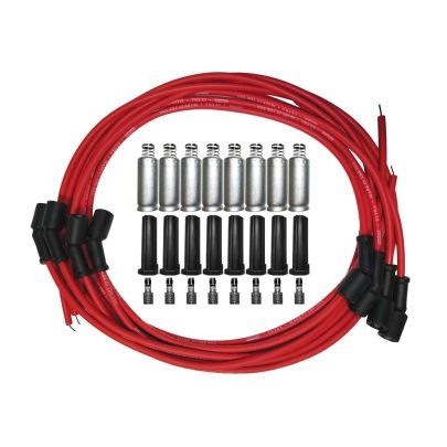 Moroso GM LS 135 Deg Plug Boots Ultra Spark Plug Wire Set - Red 52011