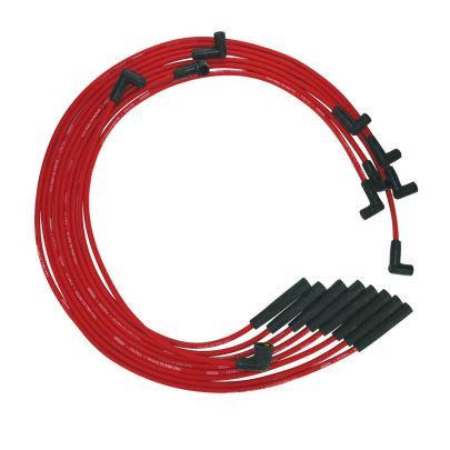 Moroso BB Chrysler Mopar 361/383/400/440 Str Plug HEI Ultra Spark Plug Wire Set - Red 52060