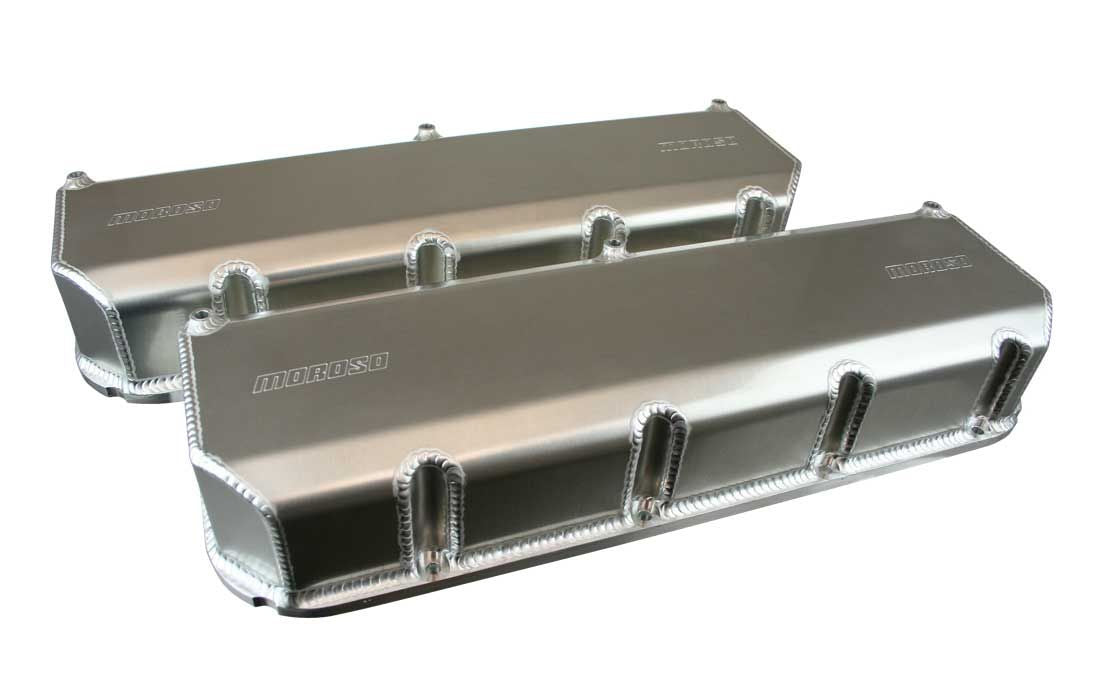 Moroso Chevrolet Small Block 4.4in CFE Valve Cover - Fabricated Aluminum - Pair 68340