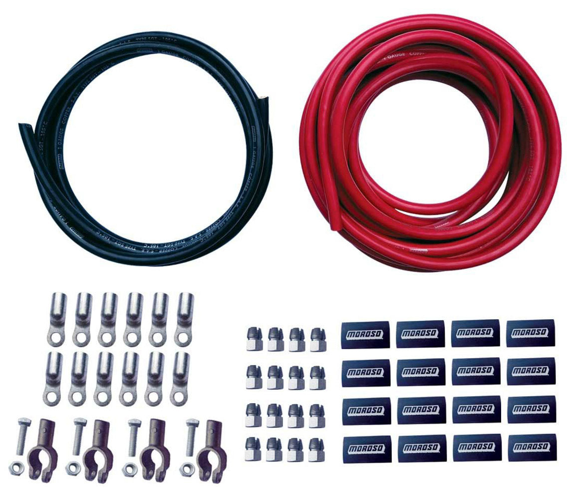 Moroso Remote/Dual Battery Cable Kit (w/Screw Terminals) 74057