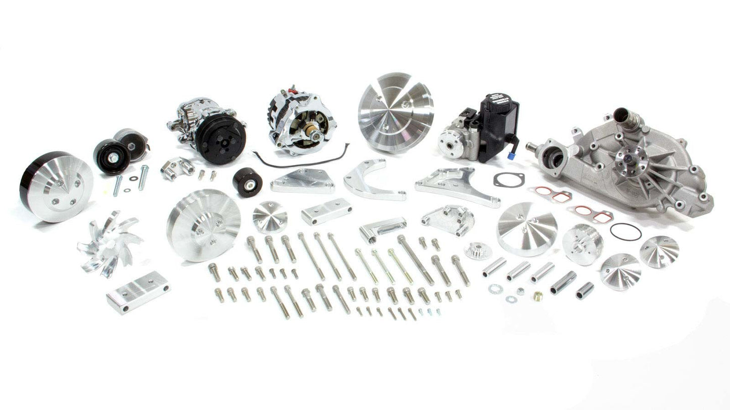 March Performance LS Engine Pro Track Pulley System With A/C MPP20035