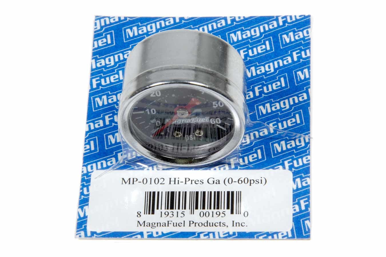 Magnafuel/Magnaflow Fuel Systems High Pressure Fuel Gauge 0-60psi MRFMP-0102