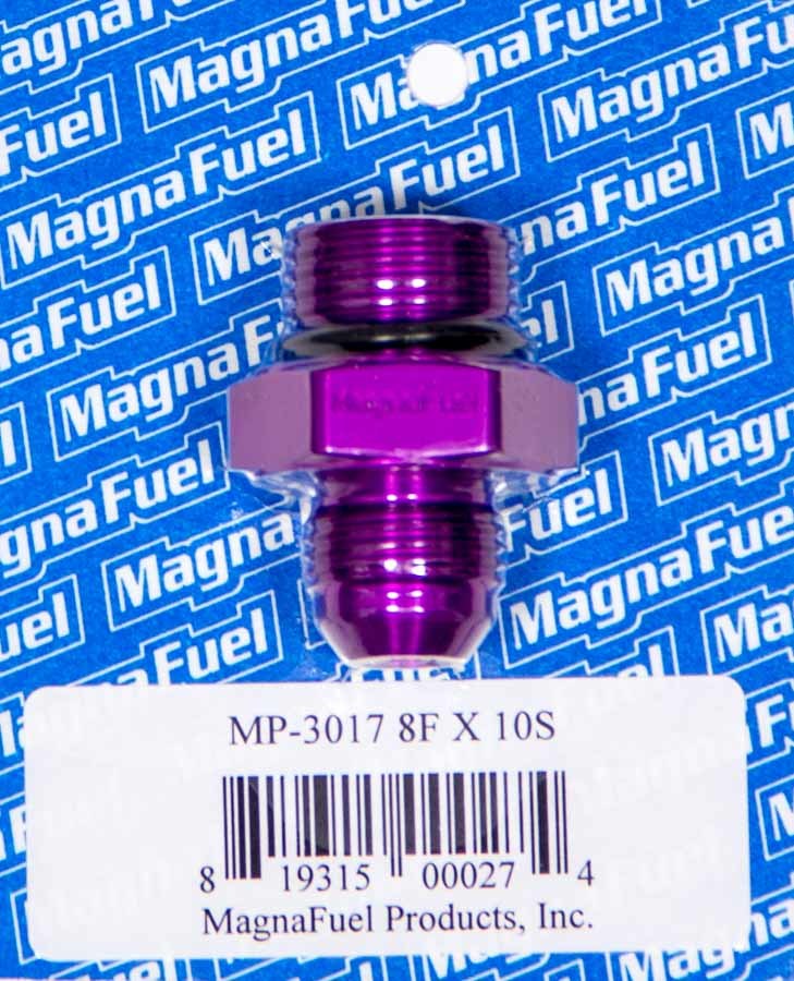 Magnafuel/Magnaflow Fuel Systems #8an Male to #10an O-Ring Str. Adapter Ftng MRFMP-3017