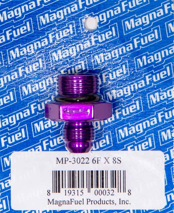 Magnafuel/Magnaflow Fuel Systems #6an Flare to #8an Port Fitting - Straight MRFMP-3022