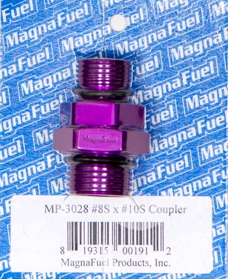 Magnafuel/Magnaflow Fuel Systems #10 to #8 Straight Coupler Fitting MRFMP-3028