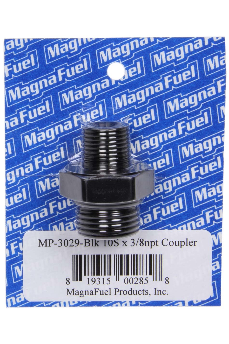 Magnafuel/Magnaflow Fuel Systems Union Couple Fitting - #10 x 3/8npt - Black MRFMP-3029-BLK