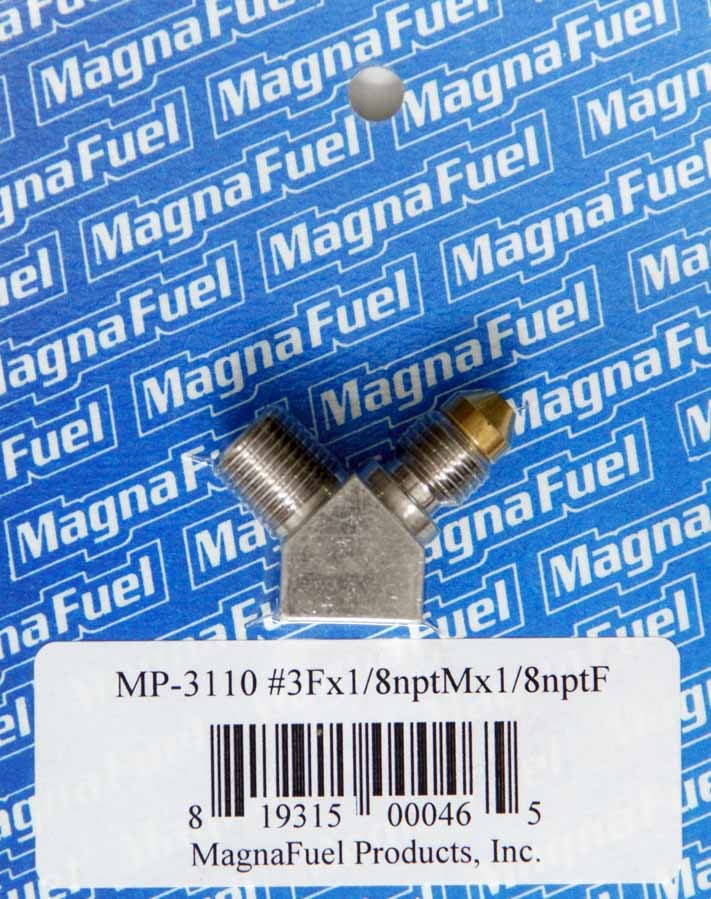 Magnafuel/Magnaflow Fuel Systems Jet Adapter Fitting - #3 x 1/8in x 1/8in w/Pill MRFMP-3110