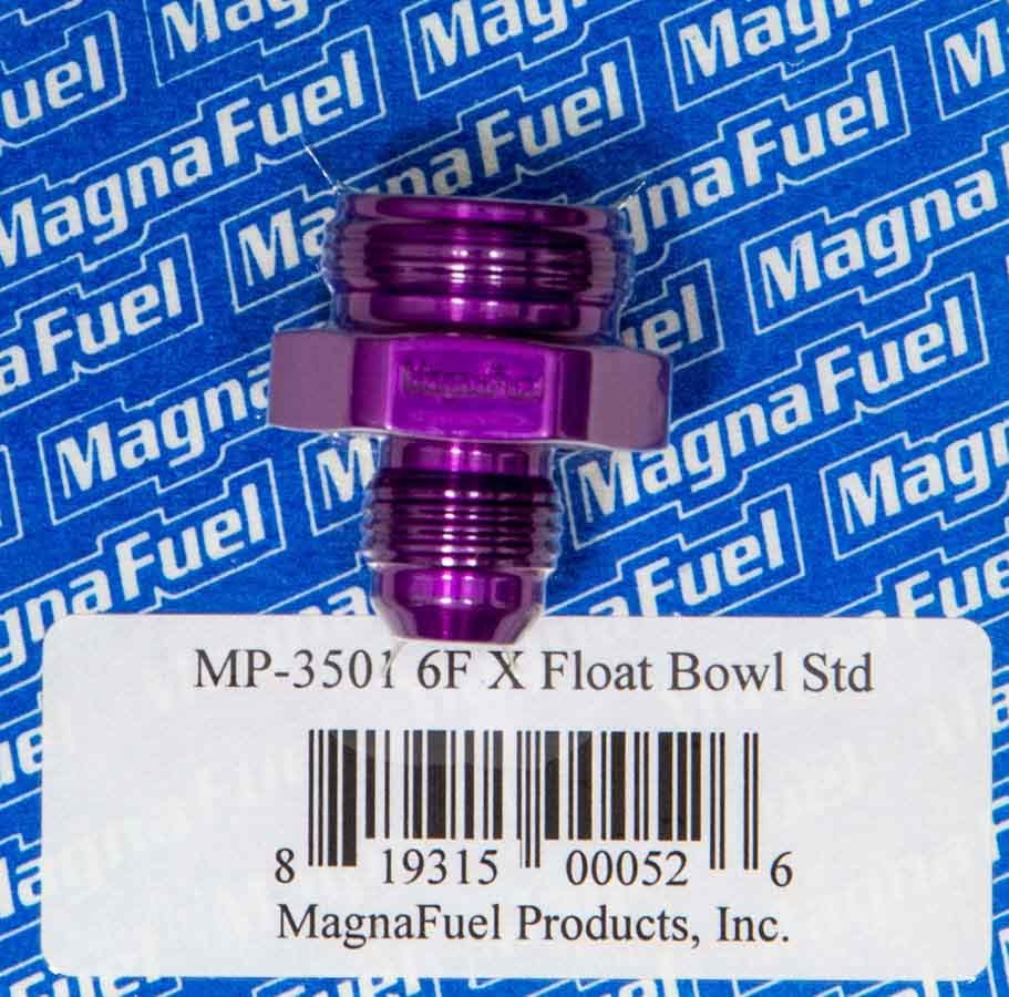 Magnafuel/Magnaflow Fuel Systems #6 Holley Float Bowl Fitting MRFMP-3501