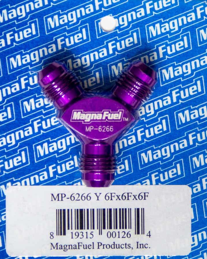 Magnafuel/Magnaflow Fuel Systems Y-Fitting - 3 #6 Male MRFMP-6266