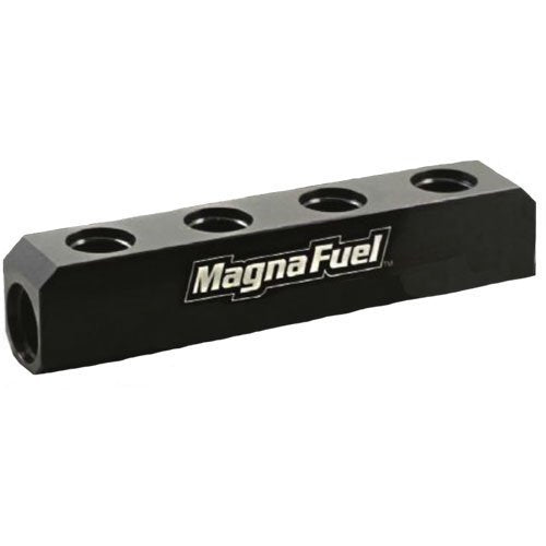 Magnafuel/Magnaflow Fuel Systems Quad Fuel Log Black w/10an Ports MRFMP-7600-04-BLK