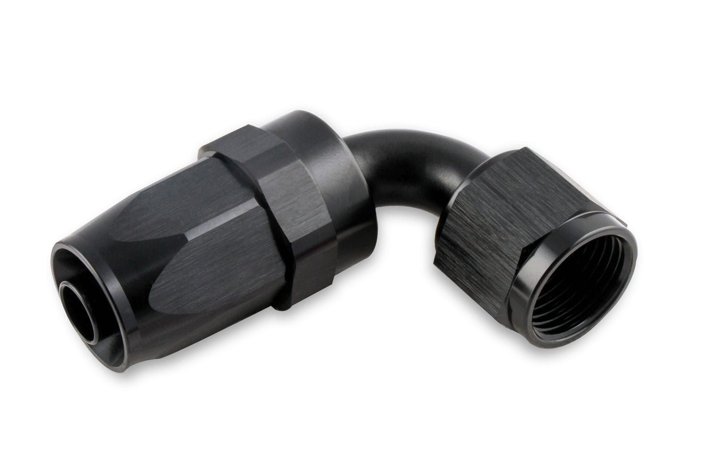 MR Gasket 6an 90-Deg Hose End Black MRG229006-BL