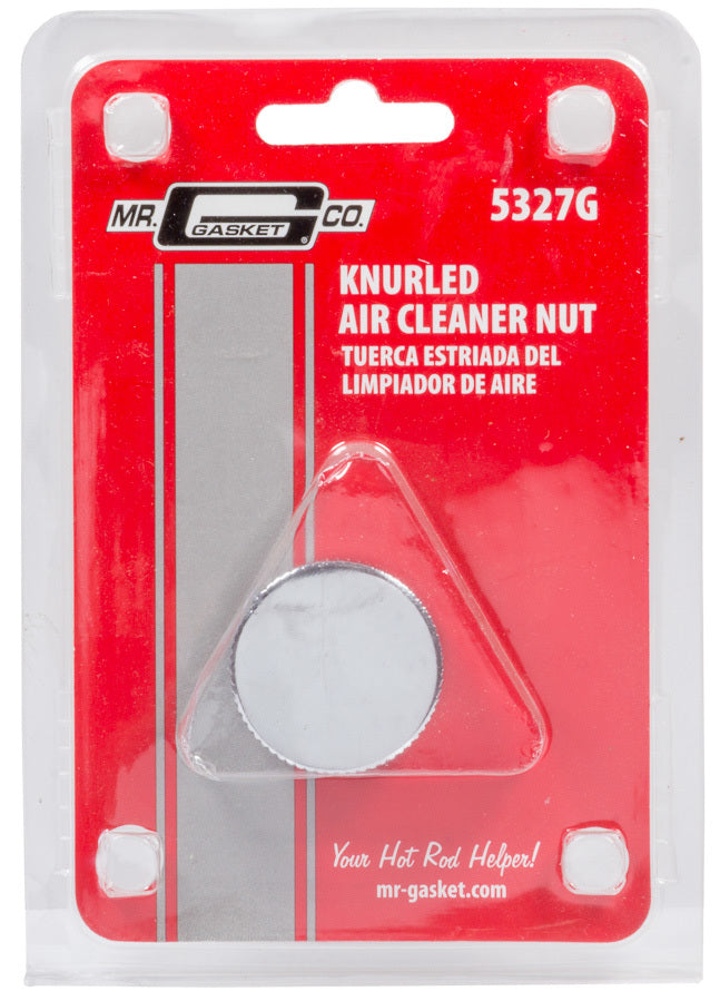 MR Gasket Air Cleaner Nut - Chrome Steel Knurl 1/4-20 MRG5327G