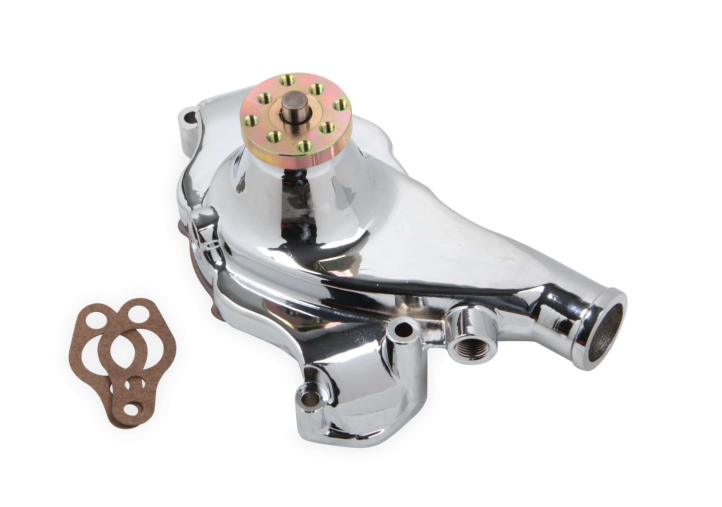 MR Gasket SBC Short Water Pump Alm. w/Chrome Finish MRG7014G