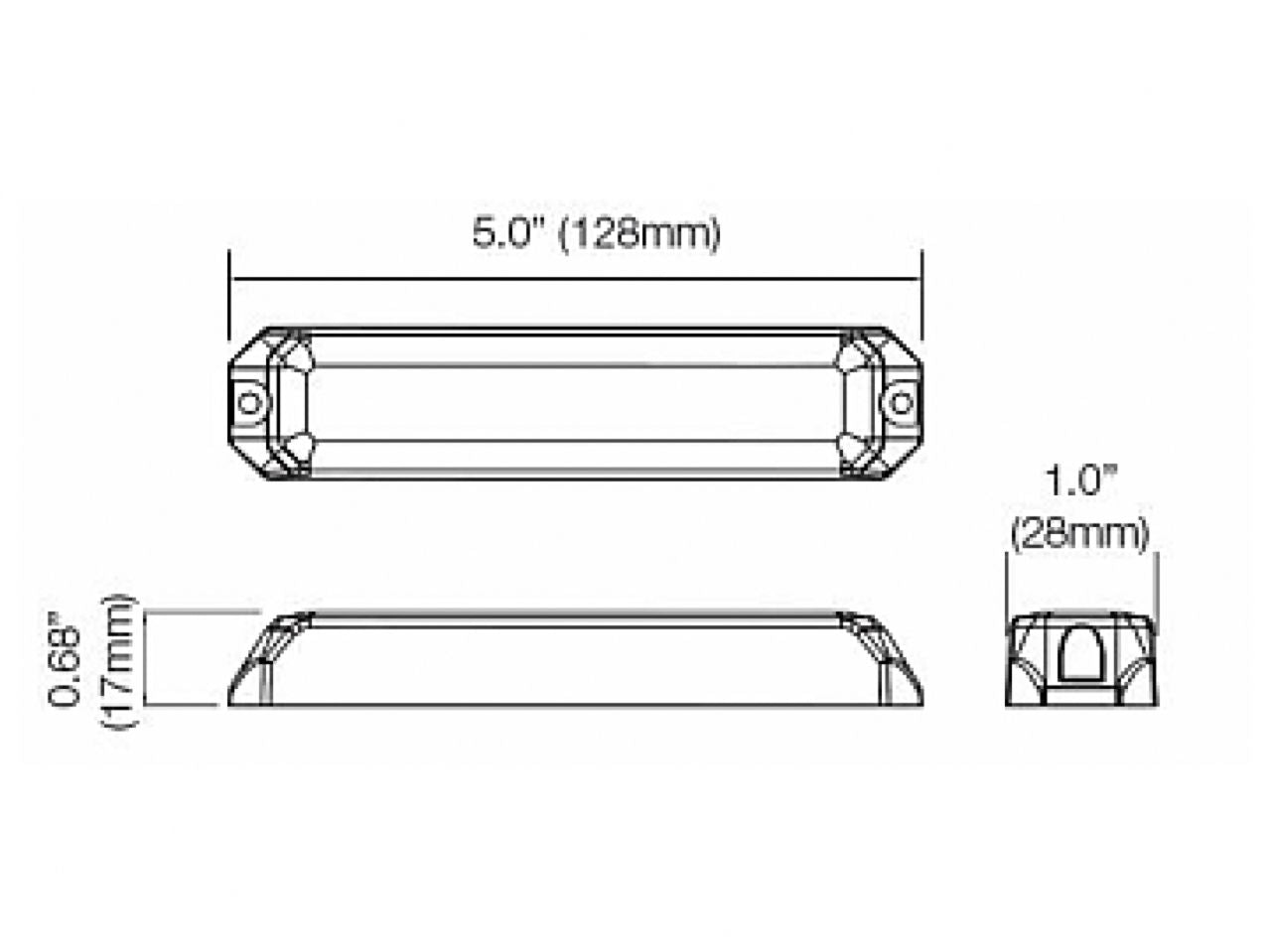 Hella MS6 Mini LED Lightheads L/HEAD 12-24V AMB