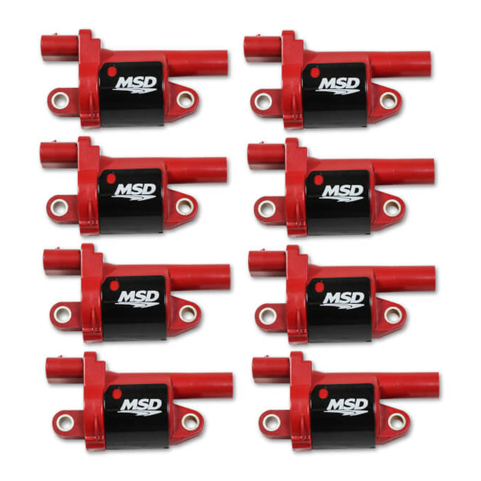 MSD Coil Red Round GM V8 2014-Up 8pk MSD82688