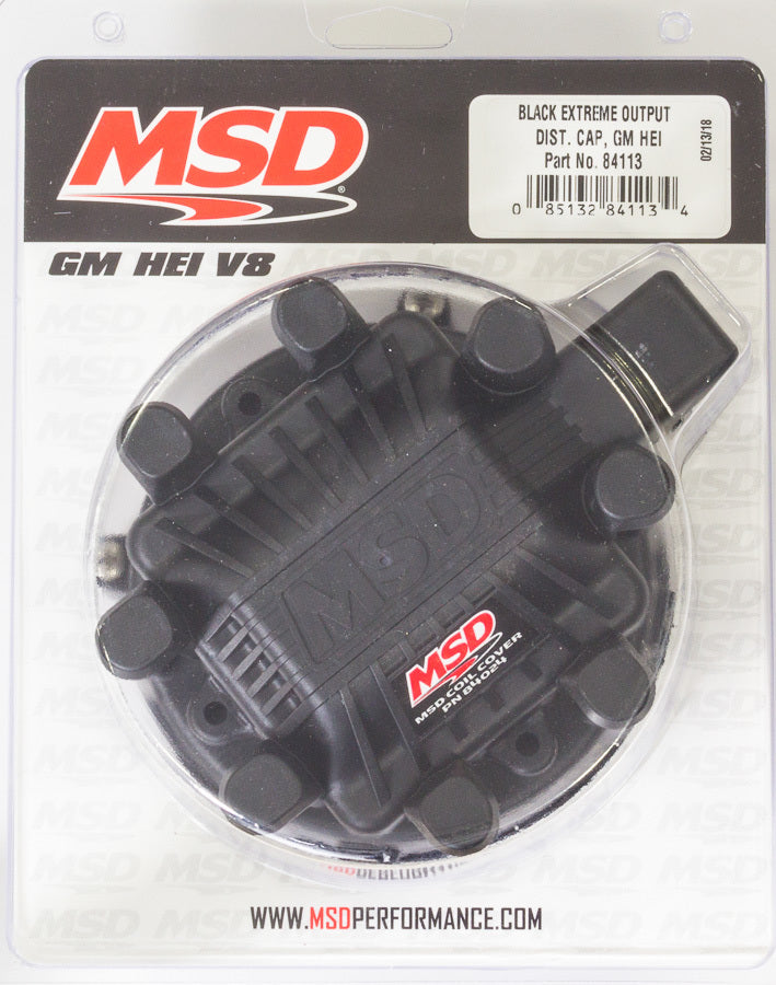 MSD GM HEI Distributor Cap Black MSD84113