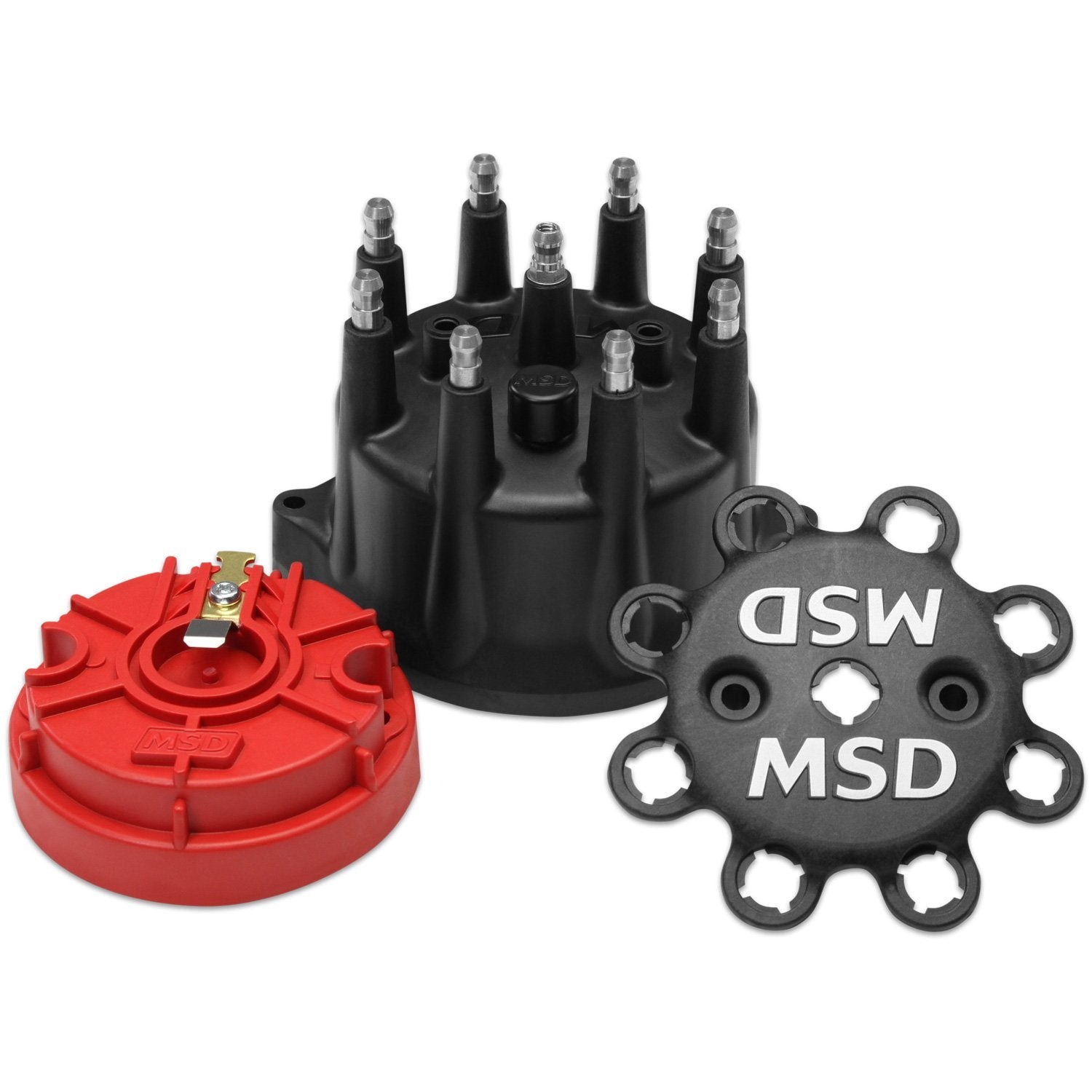 MSD Distributor Cap & Rotor Kit Small Diameter Black MSD84317